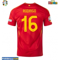 Spanien Rodri Hernandez #16 Heimtrikot EM 2024 Kurzarm